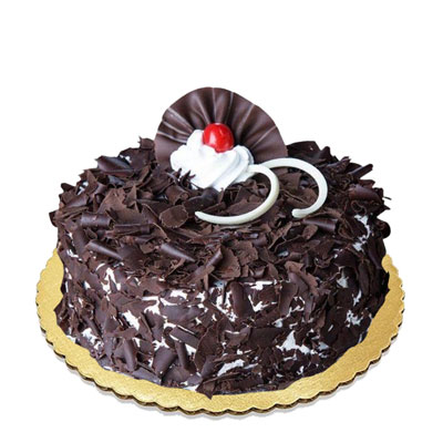 "Round shape Blackforest cake - 1kg (code PC34) - Click here to View more details about this Product
